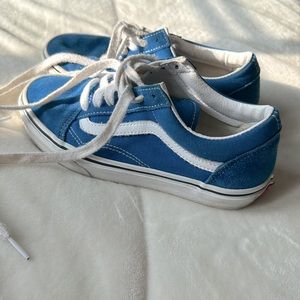 Blue vans suede sneakers